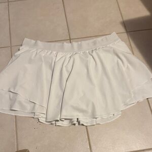Lululemon Women's Court Rival High Rise Tennis Skirt Regular White Size 20